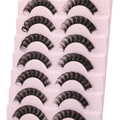 Pestañas wiwoseo con volumen wispy y efecto 3D suave.