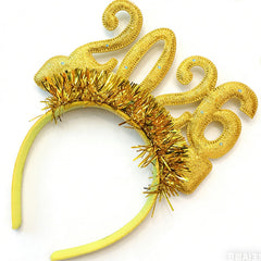 Diadema WIWUFUE con colgantes centelleantes para un look festivo.