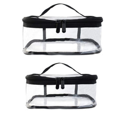 Wobe bolsa de PVC transparente, material duradero y fácil de limpiar.
