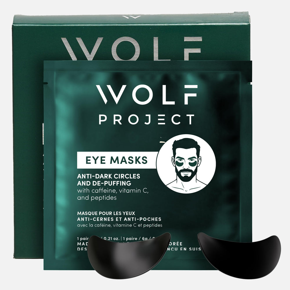 Wolf Project parches bajo ojos con cafeína para despertar la mirada