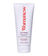 crema corporal tonificante de Womaness The Works en envase, hidratación profunda para piel seca