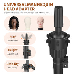Rotacion de 360 grados de Womnwomn para acceso total al cabello
