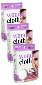 Wonder Cloth kit-3 quita maquillaje con agua, limpieza suave sin químicos