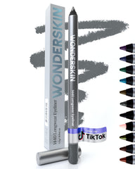 Delineador Wonderskin 1440 azul glitter para un brillo duradero