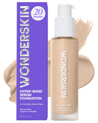 Wonderskin Hyper Bond, bote-serum, acabado duradero para uso diario.