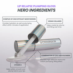 Wonderskin Lip Relapse gloss brillance-sans-picotement apporte un éclat durable