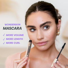 Ojos definidos con acabado natural-dramático gracias a Wonderskin Mascara