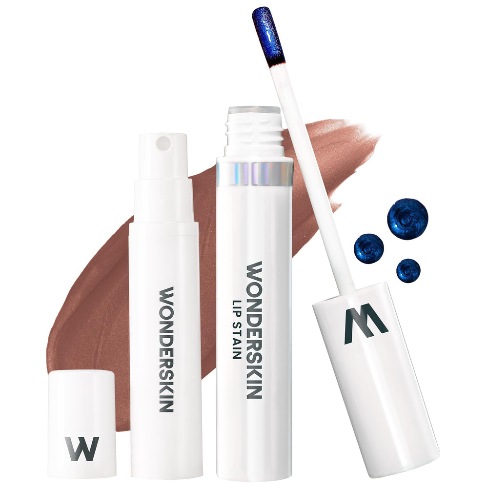 Wonderskin Wonder Blading, tinte labial de larga duración en envase elegante.
