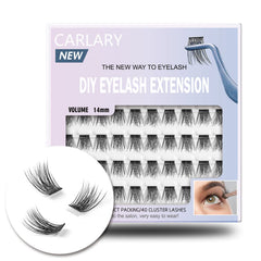WONSIS Pestañas en racimos: conjunto 14mm para volumen natural.