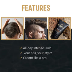 Woodys Gel de Pelo Extremo: resultado sin residuos grasos ni brillos.