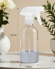 Worldgsb botella vidrio 236 ml, tapon ajustable, pulverizado preciso.