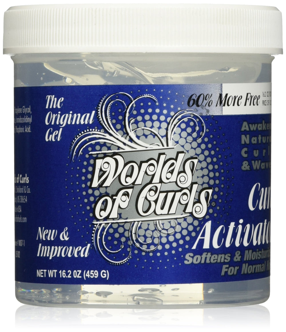 Worlds Of Curls Gel Activador Regular Definición drástica para rizos definidos