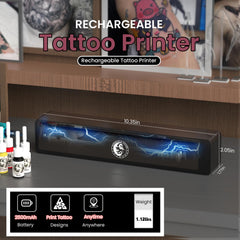Wormhole Tattoo Stencil Printer es compatible con dispositivos móviles y computadoras para flujo de trabajo.
