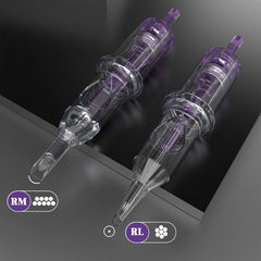 Agujas Wormhole Tattoo 7RM con visibilidad para sombreado suave.