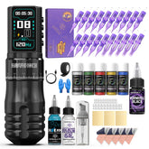 Gros plan sur le Wormhole Tattoo Gun Kit, ensemble professionnel pour artistes tatoueurs.