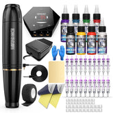Wormhole Tattoo Kit pluma tatuaje rotativa para principiantes con uso suave.