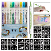 Wormhole Tattoo: set de 10 marcadores temporales para arte corporal seguro.