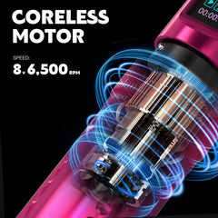 WORMHOLE PRO diseño ergonómico en tono rosa para uso cómodo
