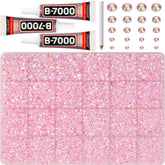 Worthofbest 32000 piezas de diamantes rosas AB para brillo intenso en manualidades.