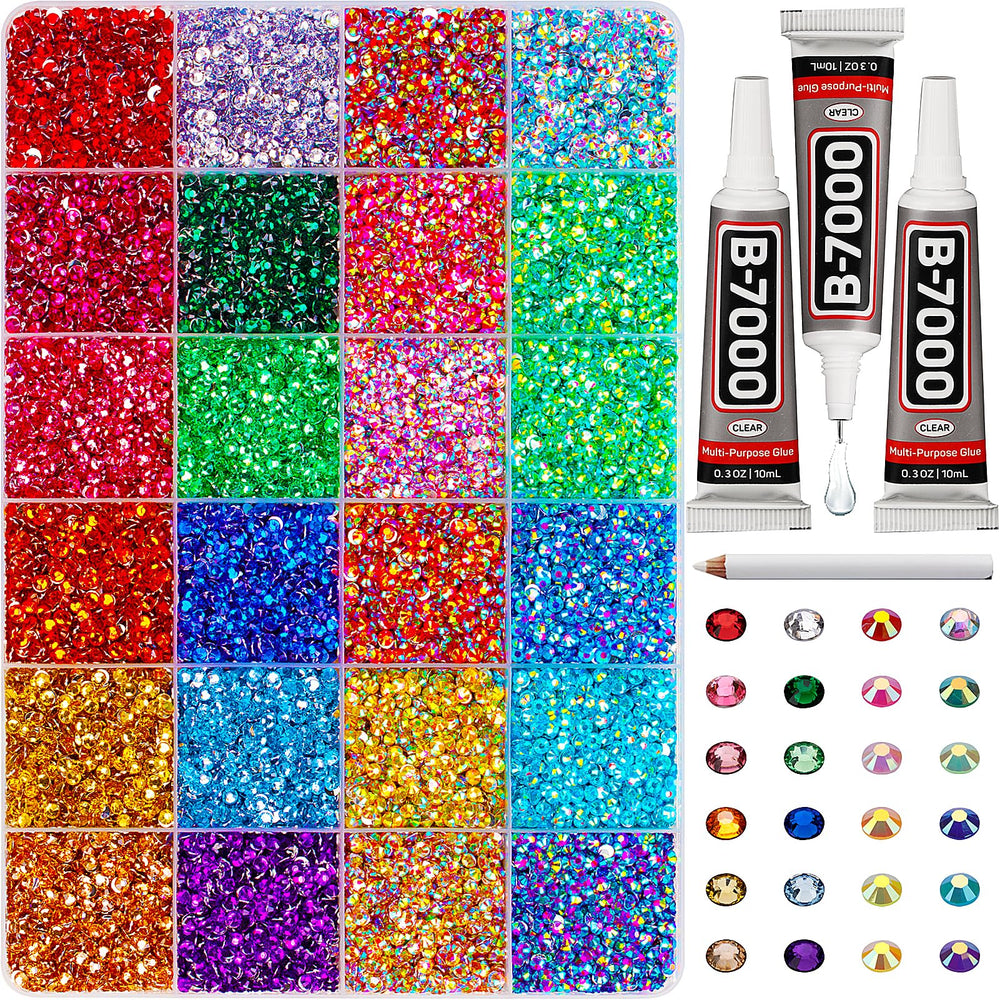 Worthofbest cristales 3mm, kit bedazzler, ideal para decorar ropa con brillo