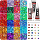 Worthofbest cristales 3mm, kit bedazzler, ideal para decorar ropa con brillo