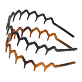 Banda zigzag con dientes de WOVOWOVO para sujetar el cabello con comodidad.