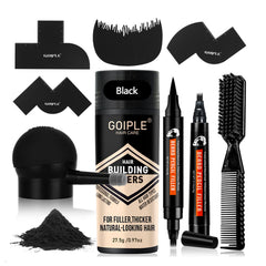 WOZUTUNT Lápiz de barba negro rellena zonas dispersas para un aspecto más denso.