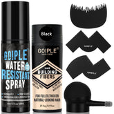 WOZUTUNT Botella-spray-fibras-cabello muestra fijación duradera para un aspecto natural.