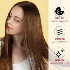 Brillo y cuerpo del cabello tras usar WOZUTUNT en peinado diario.