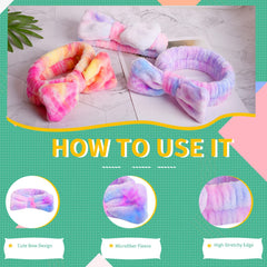 WSYUB Spa Headband con lazo removible para diferentes looks.