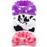 Diadema WSYUB spa de coral felpa absorbente para lavado facial.