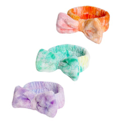 WSYUB diadema para lavado facial con lazo, mantiene el cabello recogido.