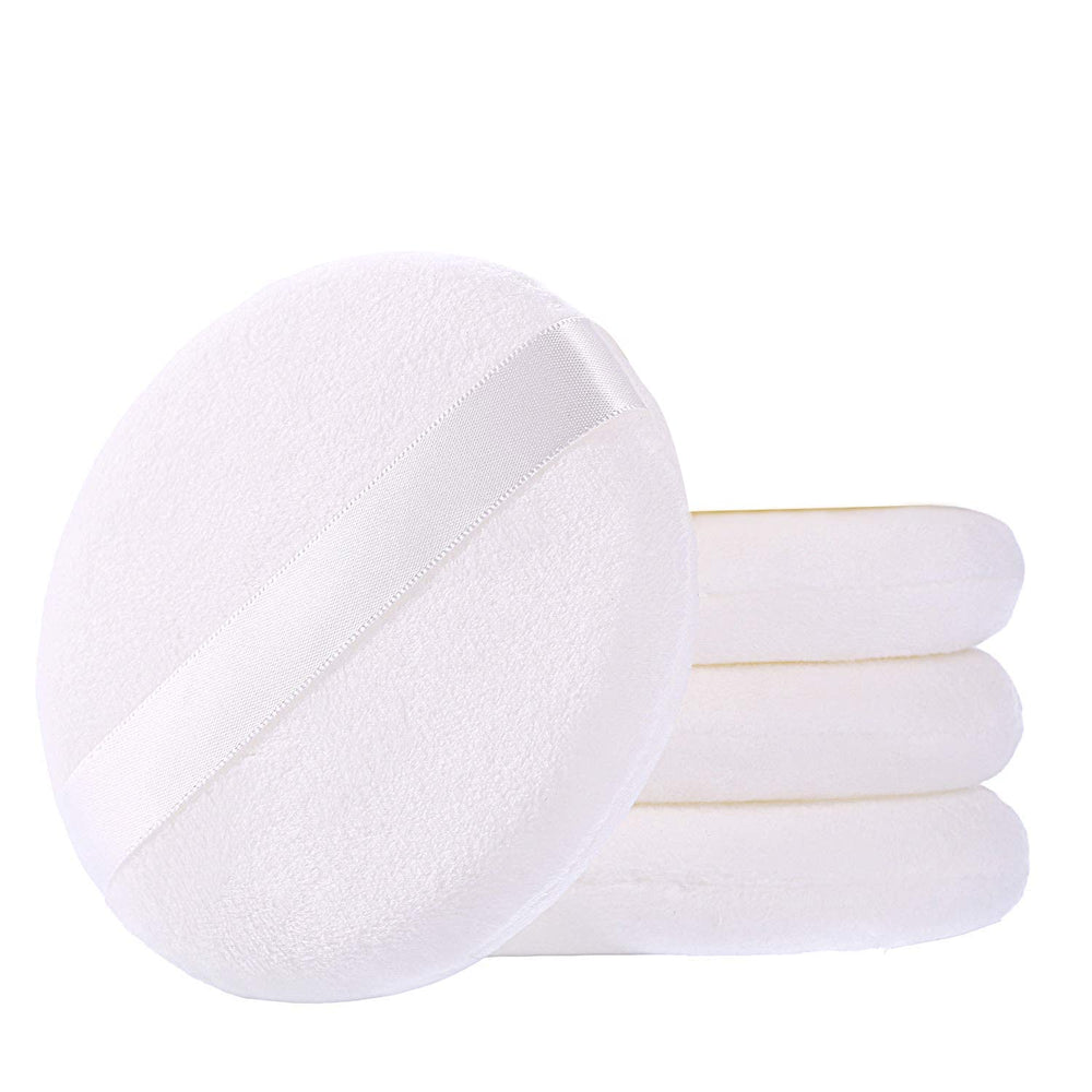 WSYUB Puff polvo de cuerpo, conjunto de 4 piezas, suave y cómodo para aplicación uniforme