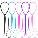 WSYUB Topsy Tail Tools conjunto de 10 piezas en colores para peinados rápidos