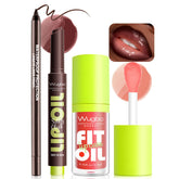 Lápiz labial marrón oscuro de Wugbc para delinear labios con precisión y neutralidad