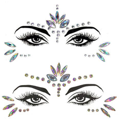 Gemas faciales WUIOS Sirena: pegatinas para un look deslumbrante en fiestas