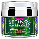 WUMAL crema retinol con colágeno, hidratación profunda para piel suave.
