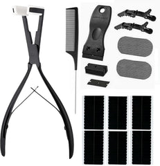 Pinzas de sellado wxfhtda para extensiones de cinta ofrecen precisión al colocarlas.