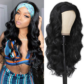 xccoco peluca de banda 24 pulgadas con ondas largas para look elegante y cómodo