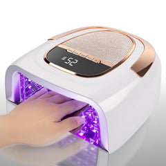 XCVPL lámpara de uñas inalámbrica 96W con base de metal para uso profesional.