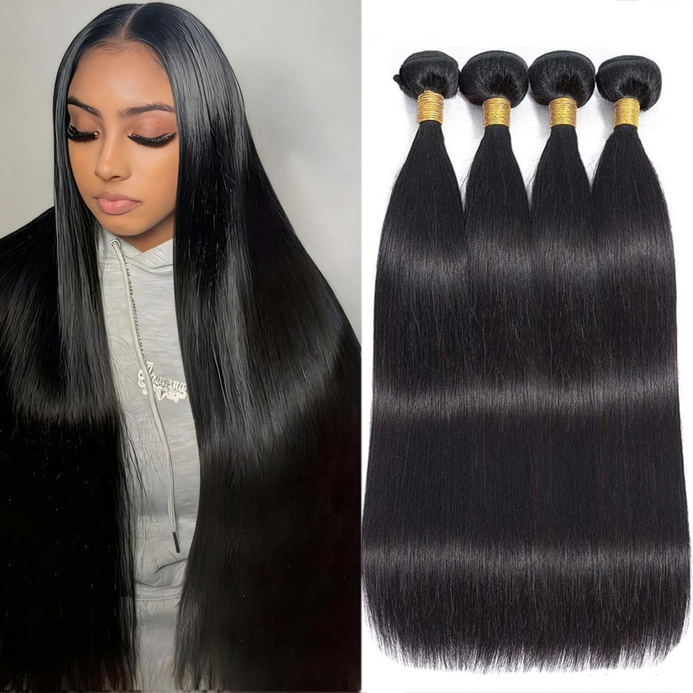 XiAnyun conjunto recto 16 pulgadas, aspecto natural y duradero para cabellos lisos.