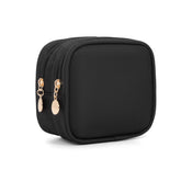Bolso de maquillaje pequeño XIAOLER con cierre doble, ideal para viaje seguro.