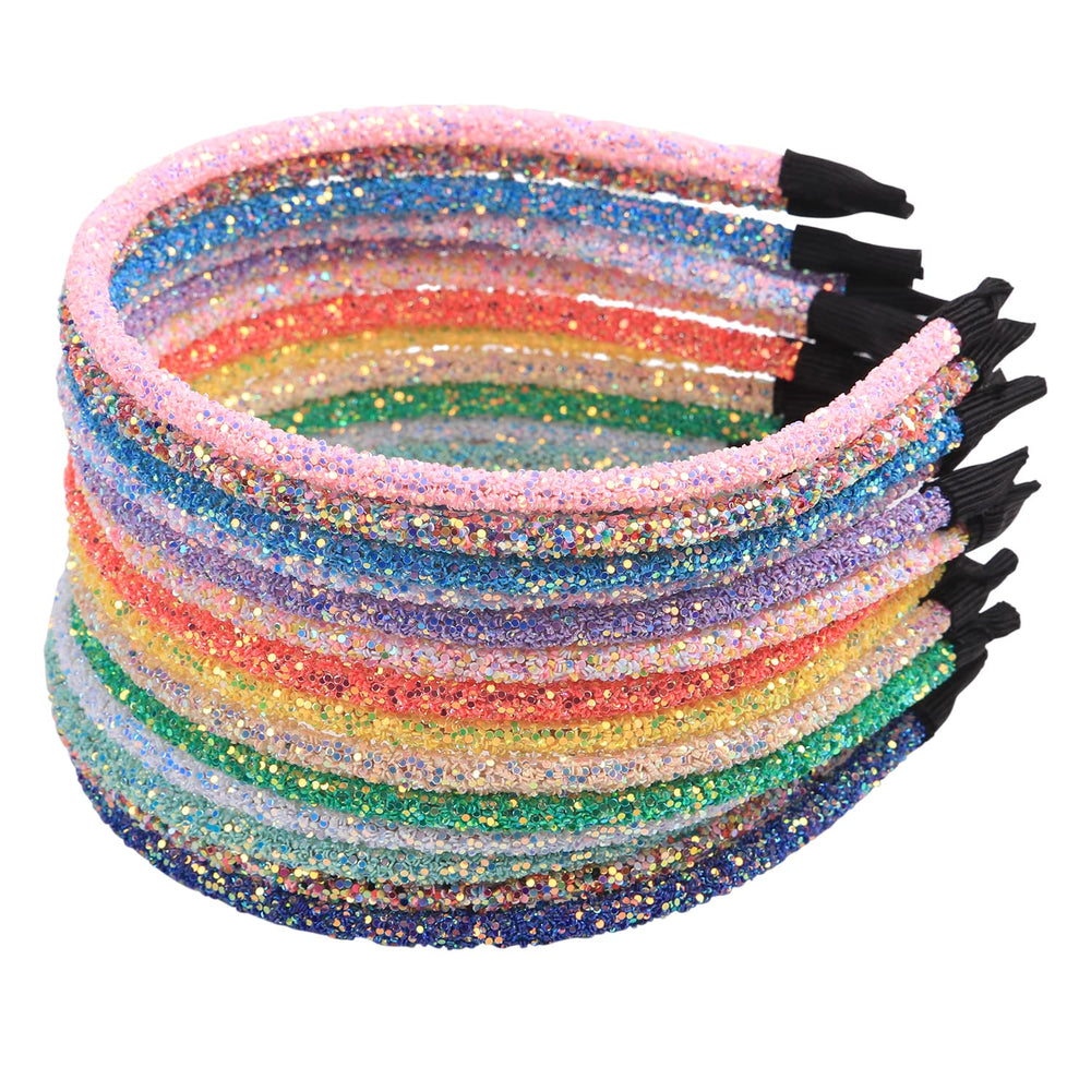 XIMA diademas brillantes 14 piezas para niñas, brillo dinámico en cada peinado