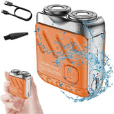 Maquinilla eléctrica R-12 de Xing Chen Hai Yang en estuche, diseño portátil ideal para viajar.