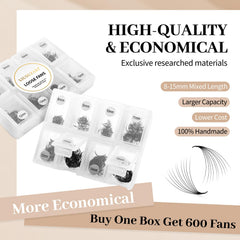 XIUSUZAKI loose fans 8–15mm for versatile styling.