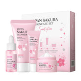 XJBD Travel Skincare Kit Sakura: limpieza suave para piel sensible y uso diario en viaje