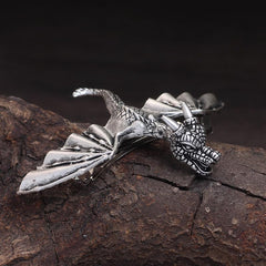 Pasador dragón de XJYHDY, metal duradero con escamas, perfecto para uso diario.