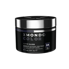 XMONDO botella color-deposito azul-negro con brillo para el cabello.