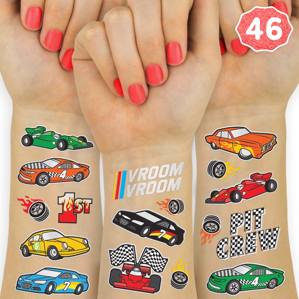 Tatuaje xo, Fetti de carreras llantas: perfecto para animar la fiesta de coches