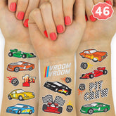 Tatuaje xo, Fetti de carreras llantas: perfecto para animar la fiesta de coches